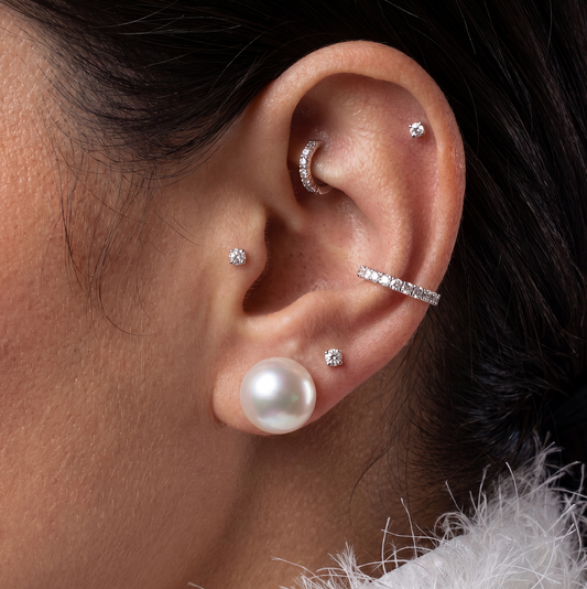 18 Gauge Silver Piercing Jewelry
