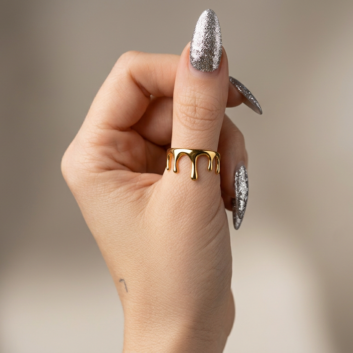 Gold Drip Ring
