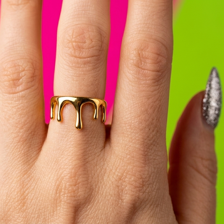 Gold Drip Ring