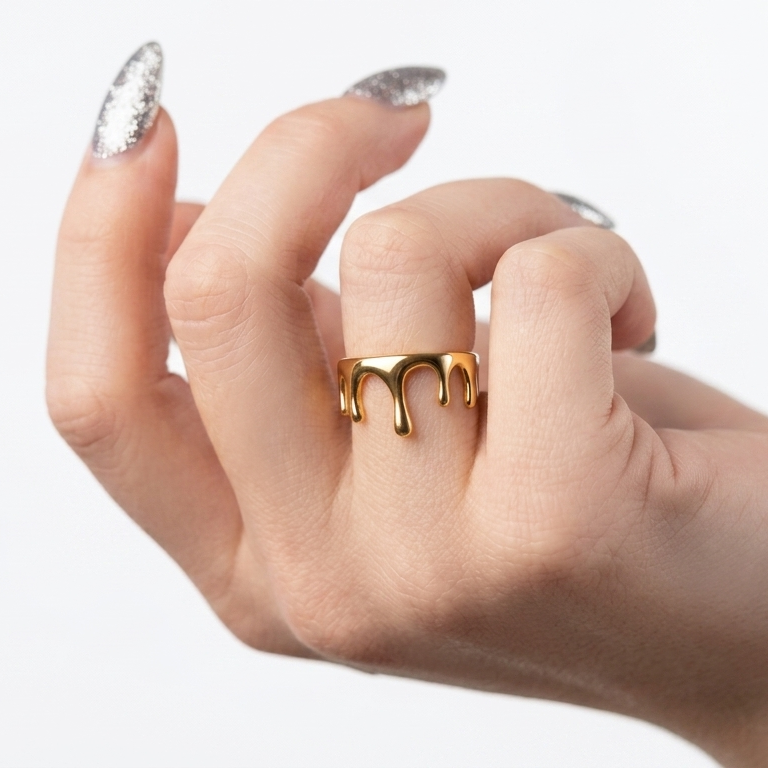 Gold Drip Ring
