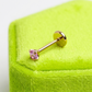 Healed Piercing Titanium Studs Implant Grade