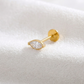 PREORDER Marquise CZ Flat Back Stud | Implant-Grade Titanium Threadless Cartilage Earring (ASTM F136)