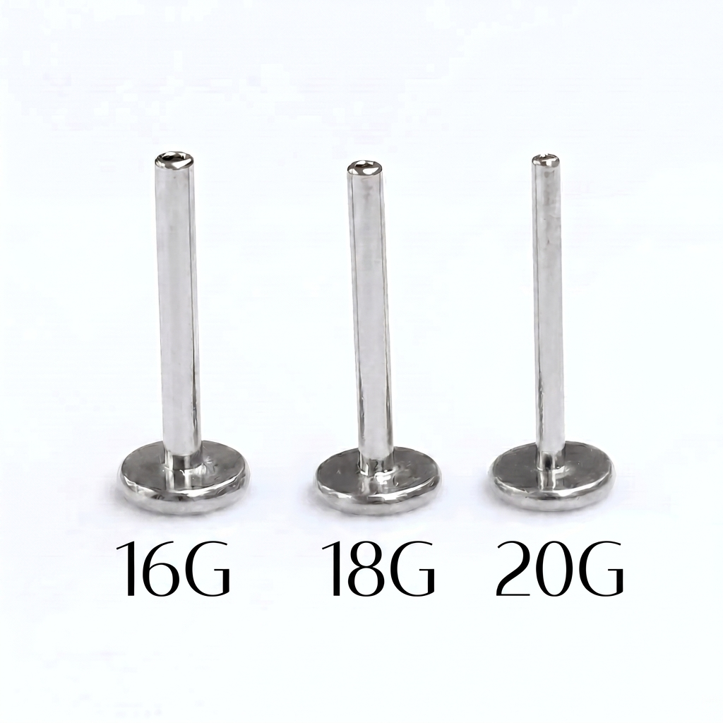 Black 2mm gemstone + 20g silver implant grade titanium flat back threadless piercing stud WHOLESALE
