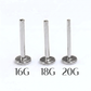 Black 2mm gemstone + 20g silver implant grade titanium flat back threadless piercing stud WHOLESALE