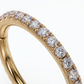 PREORDER CZ Pavé Huggie Hoop | Implant Grade Gold Titanium, 11mm