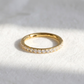 PREORDER CZ Pavé Huggie Hoop | Implant Grade Gold Titanium, 11mm