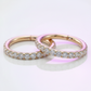 PREORDER CZ Pavé Huggie Hoop | Implant Grade Gold Titanium, 11mm