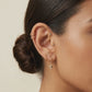 Hinged Segment Hoop Earring – Implant Grade Titanium ASTM F136, Gold, 18G & 20G Clicker for Cartilage, Lobe, Helix & Nose